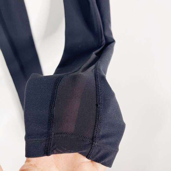 Gymshark Womens XSmall XS Black Side Mesh Pieced Leggings Workout Activewear Gym - Picture 5 of 9